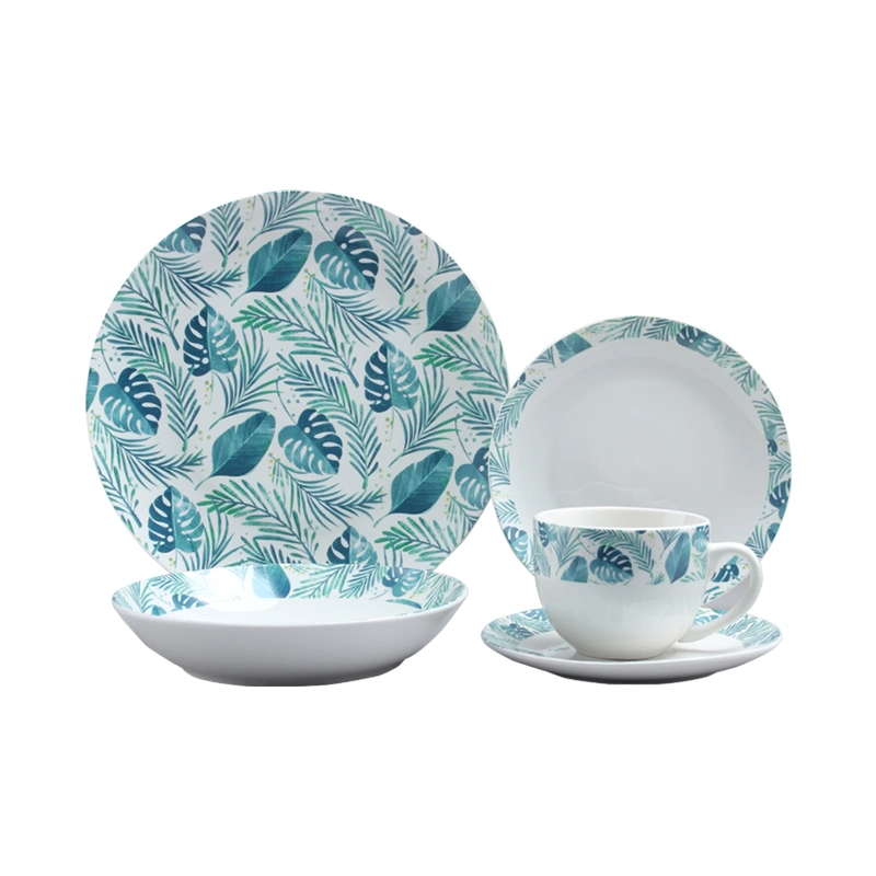 Hot Selling Porcelain Dinnerware Set Ceramic Tableware Dinner Sets 20PCS Porcelain Dinner Sets for Wholesale