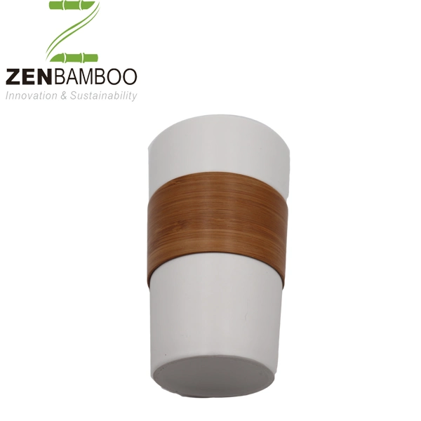 Manufacturer Coffee Mug Custom Logo Bamboo Bottom Ceramic Cup Reusable Coffee Mug with Custom Logo