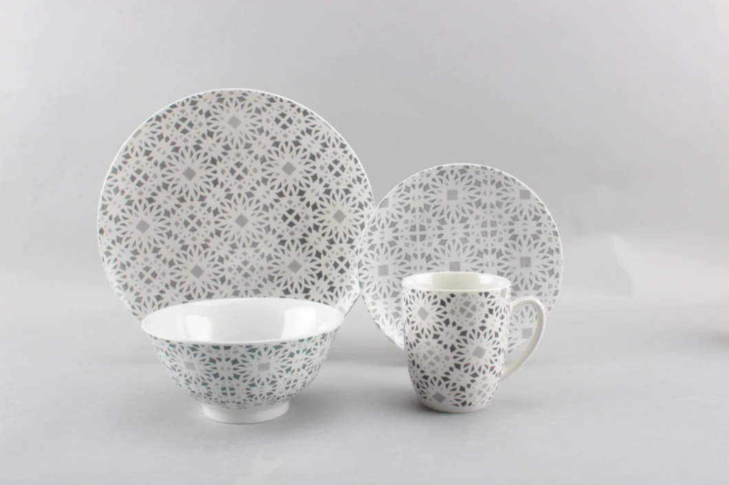 Linyi Jingshi Fine 16PCS Ceramic Dinnerware Porcelain Tableware Set with Lower Price