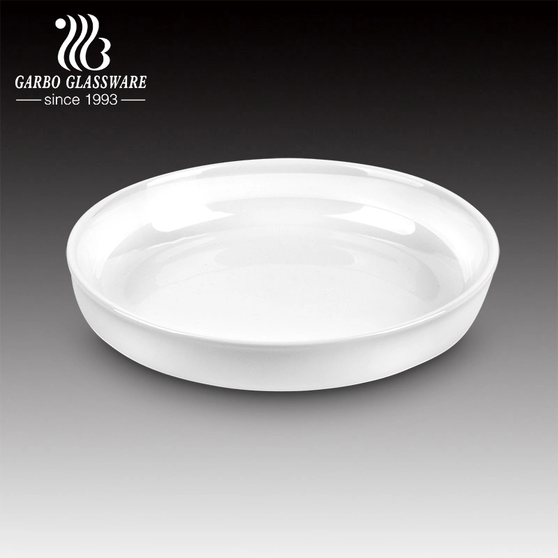 8 Inch Hot Sale Ceramic Plate Elegant Porcelain Dinner Serving Dish Dinnerware Table Set