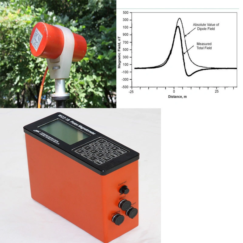 Mining Exploration Proton Precession Underwater Metal Detectors Digital Proton Magnetometer for Sale