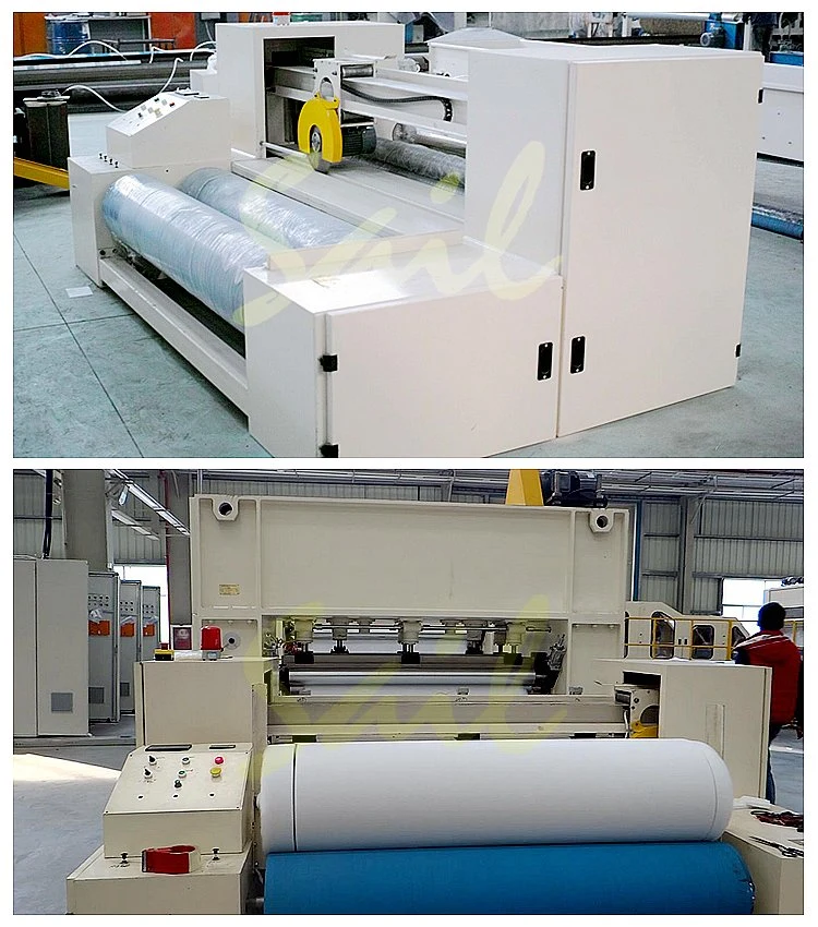 New Type Non Woven Cutting Machine/Nonwoven Trimming Cutting and Rolling Machine