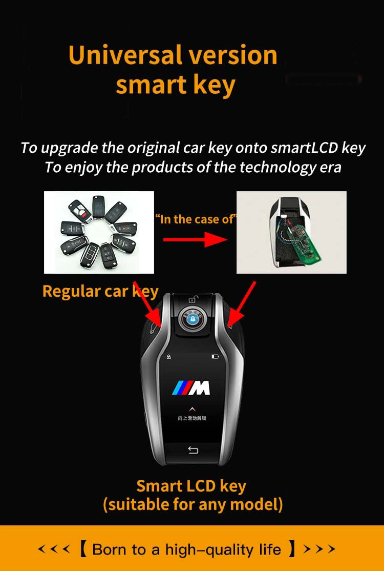 Manufactory Hot Sell Special for All Original Car Smart Key Upgrade to Digital Silver LCD Remote Key