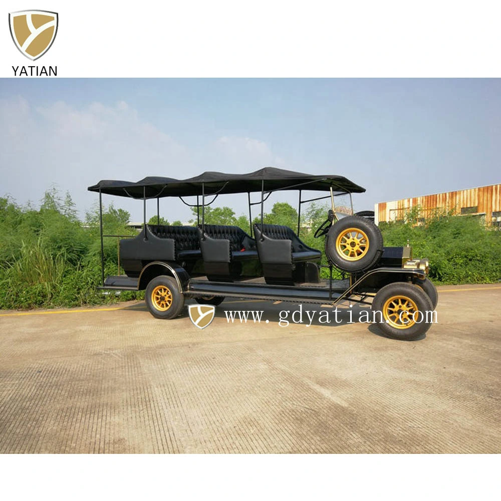 11 Seats Electric Bus, Shuttle Bus, Electric Car, Sightseeing Bus, Battery Tourist Bus, Lithium Battery Classic Car, Retro Car, Antique Car, Old Style Car