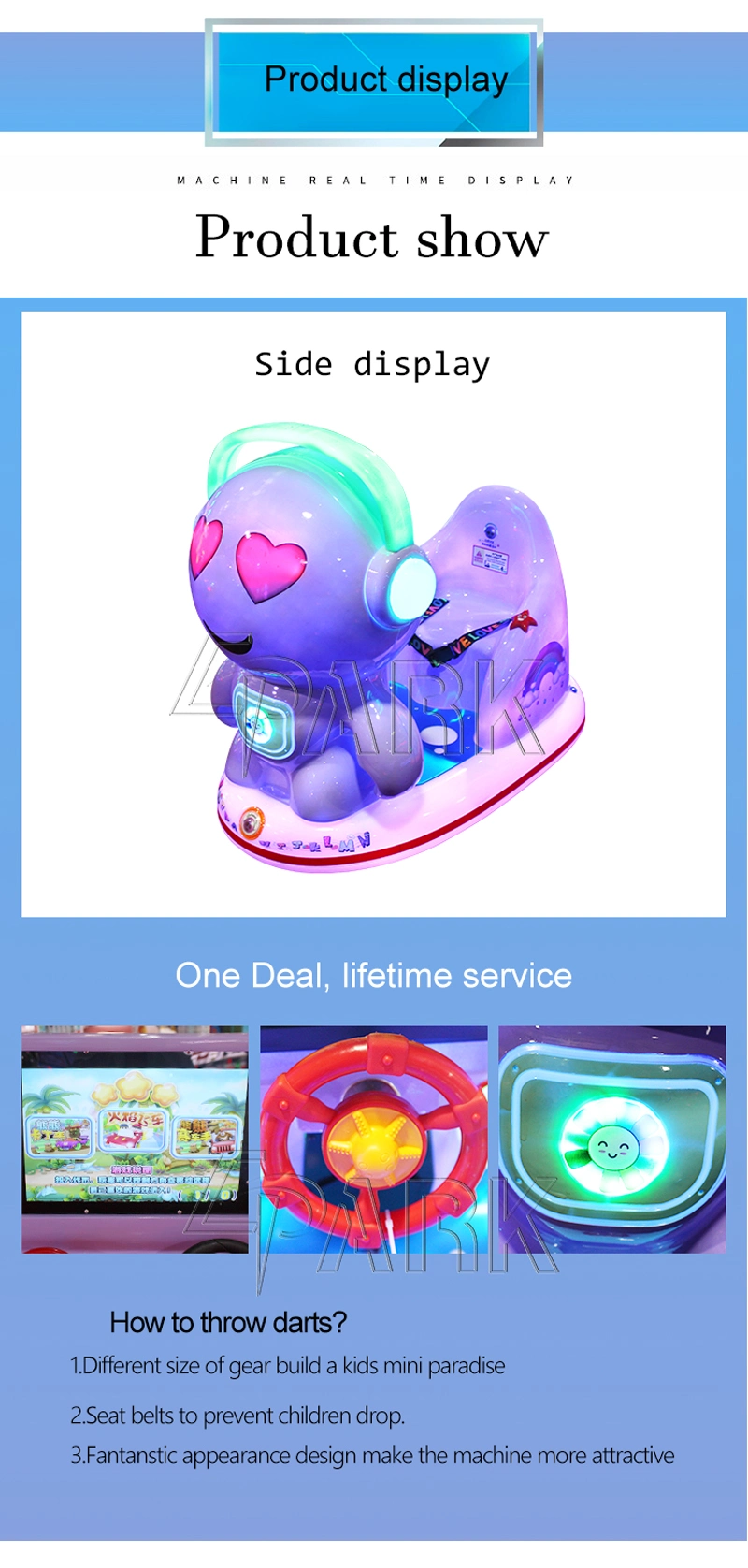 Colorful Lighting Ride on Car Plastic Baby Swing Car Electric Kids Car Cheap Price for Sale
