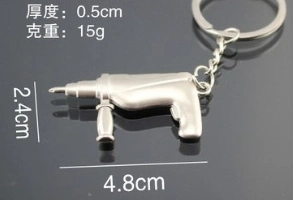 New Innovative Metal Key Chain Imitation Tool Hammer Key Chain Ring