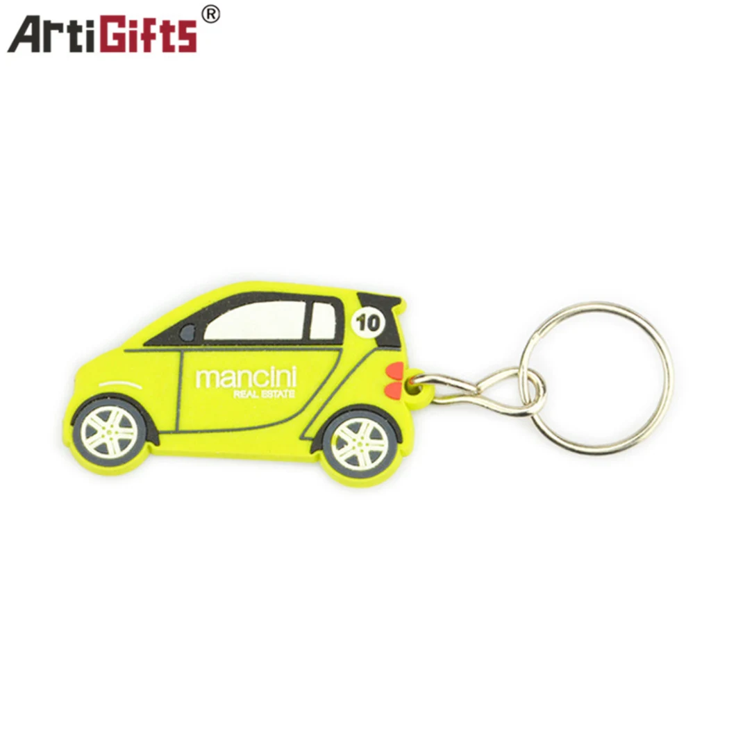 Cartoon PVC Soft Silicone Car Key Ring Keychain