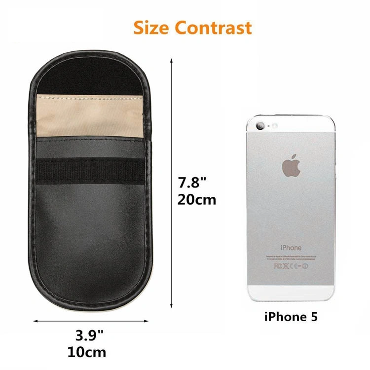 Black, Brown, Pink or Customized PU Leather RFID Blocking Case Wallet for Smart Phone/Car Key