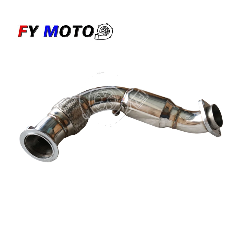 For BMW 08-14 X6 X5 4.4L V8 N63 F-Chassis Stainless Exhaust Downpipe