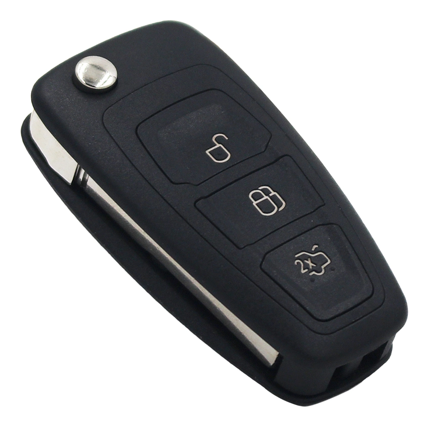 3 Button Remote Key 433MHz Smart Car Key Fob with 4D63 Chip for Ford Mondeo Transit Connect Focus Mk1 Hu101 Uncut Blade