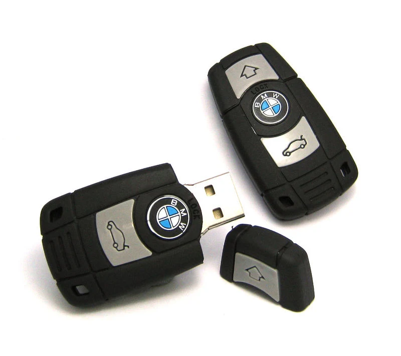 New Hot Sale Plastic Promotion Gift Car Key Shape USB Flash Drive
