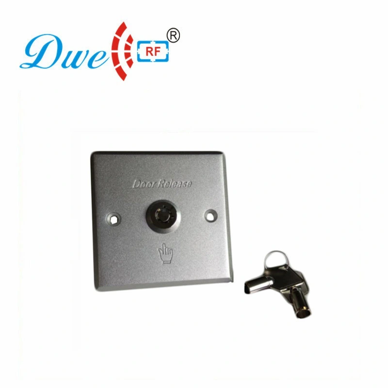 Push Button Aluminum Alloy Access Control Exit Button Switch with Key RFID Release