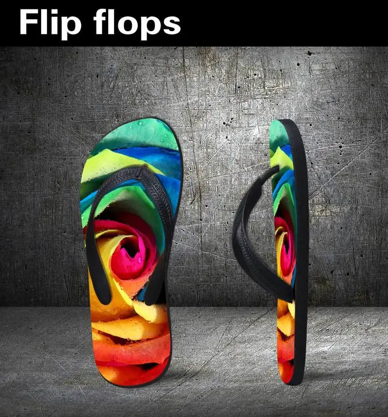 Popular Flip-Flops Beach EVA Leisure Flip-Flops Print Custom Flip-Flops