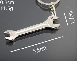 New Innovative Metal Key Chain Imitation Tool Hammer Key Chain Ring