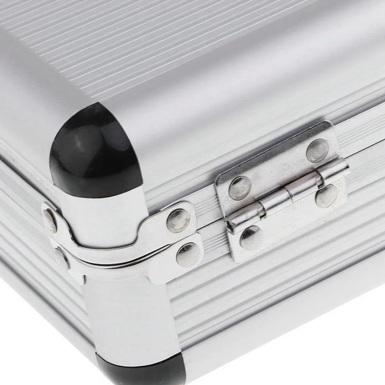 Tattoo Carrying Case Storage Machine Tools Lock Padded Box Organizer Aluminum