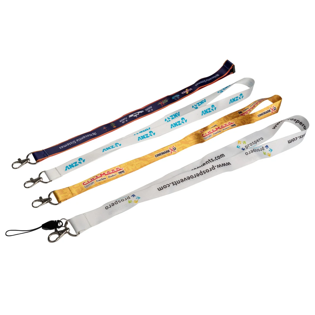 Silk-Screen Printing Polyester Cheap Personalized Lanyard for Keys