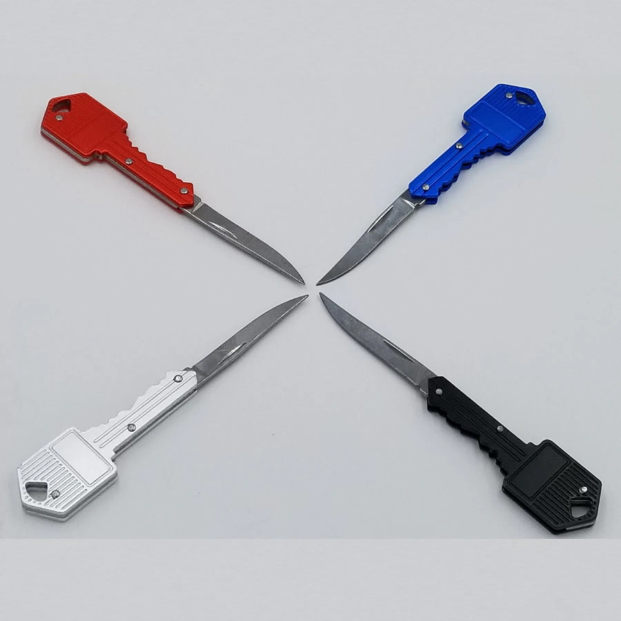 Colorful Mini Cleaver EDC Key Pocket Survival Cutter Folding Knife