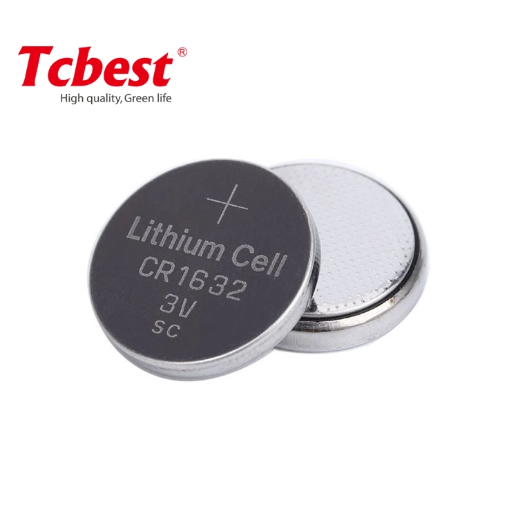 High Quality 3V Cr1632 Lithium Coin Cell Battery Cr1632 Battery Car Keys Button Cell