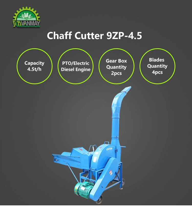 High Output Agriculture Chaff Cutter Machine Grass Cutter Machine for Sale