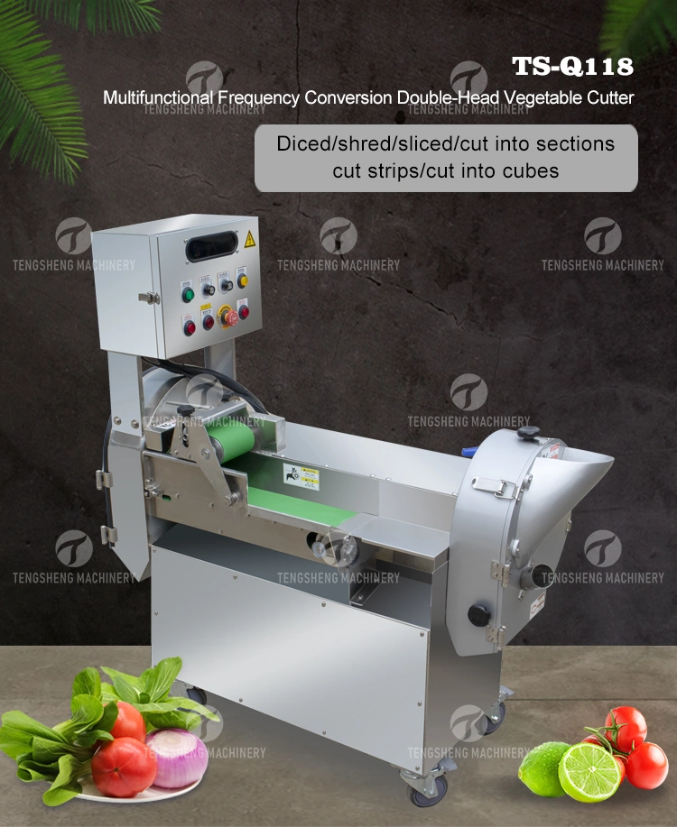 Automatic Commercial Vegetable Cutter Machine Leafy Vegetable Cutter Frequency Conversion Vegetable Cutting Machine (TS-Q118)