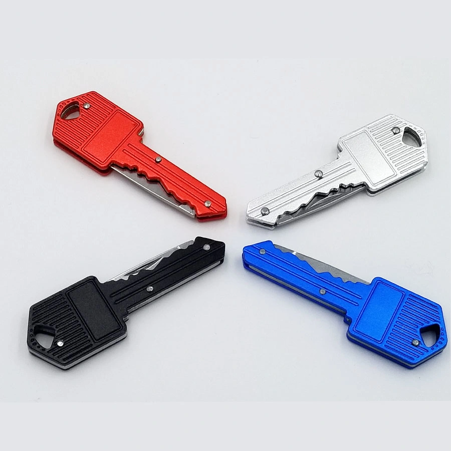 Colorful Mini Cleaver EDC Key Pocket Survival Cutter Folding Knife