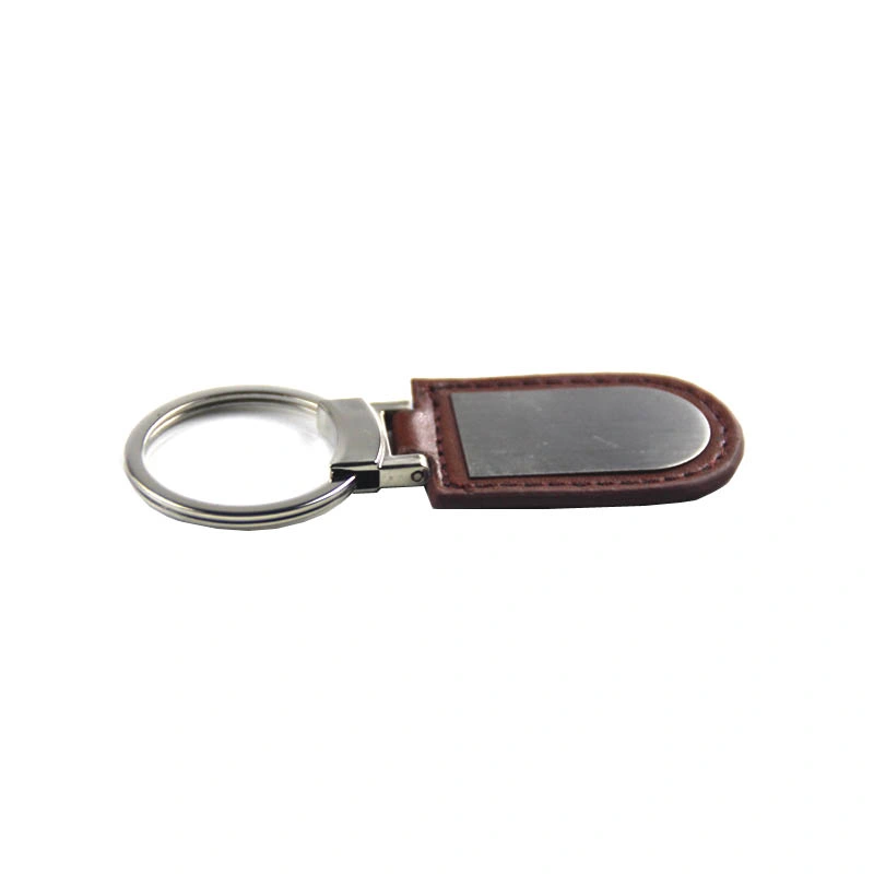 Promotional Gifts Custom Leather Metal Key Ring for Car