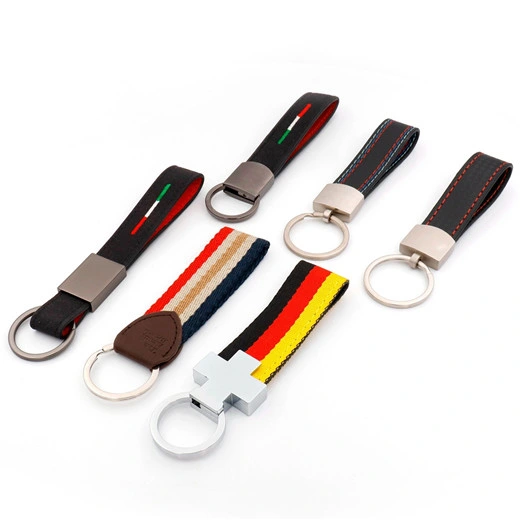 Men's High Grade Leather Key Chain Car Pendant Key Ring