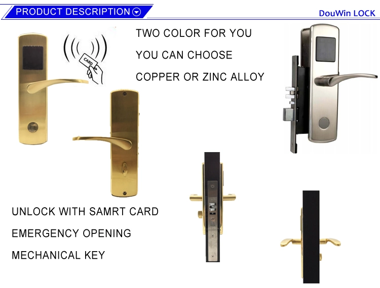 Intelligent Pure Copper Smart Card Hotel Key Lock