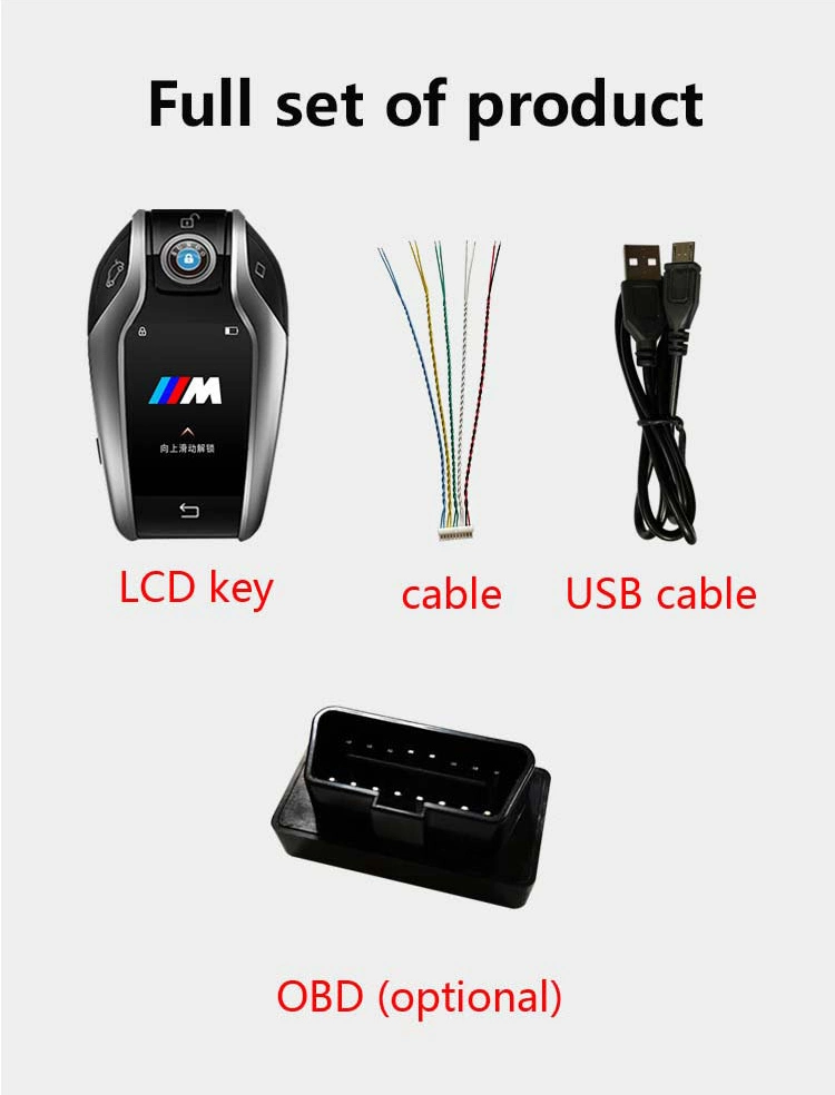 Manufactory Hot Sell Special for All Original Car Smart Key Upgrade to Digital Silver LCD Remote Key
