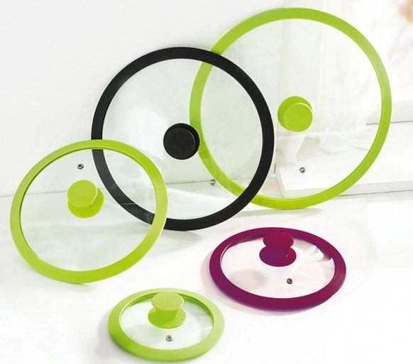 Food Grade Silicone Glass Lid Cover, Glass Silicone Pot Cover Lid