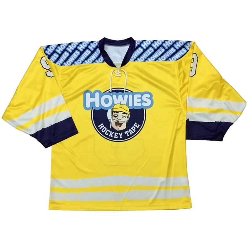 Polyester Hockey Jersey Printing Custom Reversible Name/Number Sublimated Team Ice Hockey Uniform