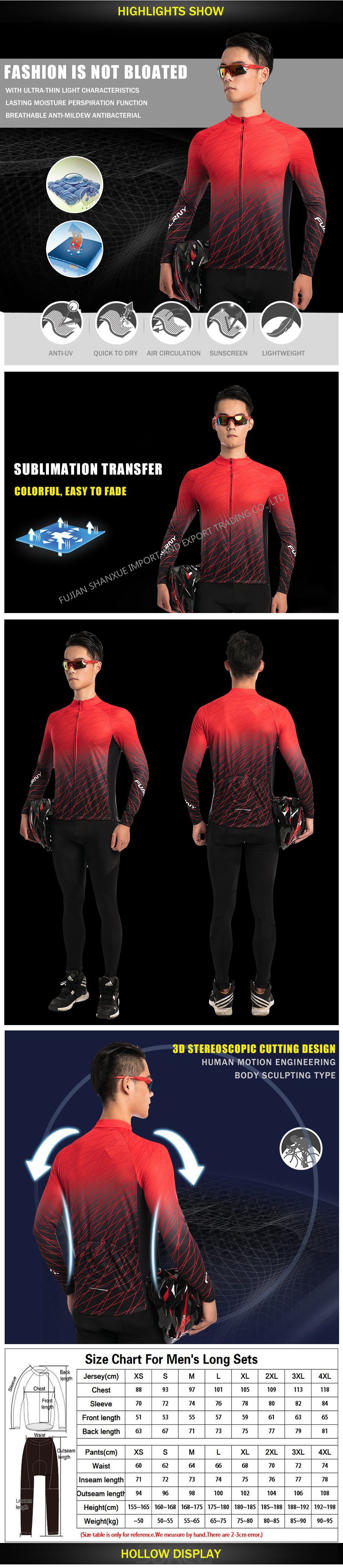 Manufacturer Wholesale Team Custom Men Wearable Cycling Jersey Clothes Bicycle Sports Wear