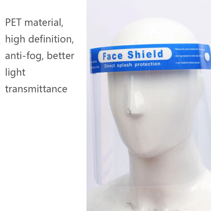 Wholesale Pet Transparent Full Protective Mask with Isolation Visor; Disposable Anti-Fog Face Shield