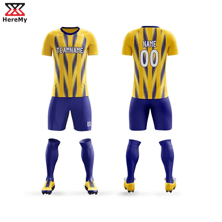 Full Over Sublimation Digital Printing Soccer Jersey Custom Team Name Soccer Uniform