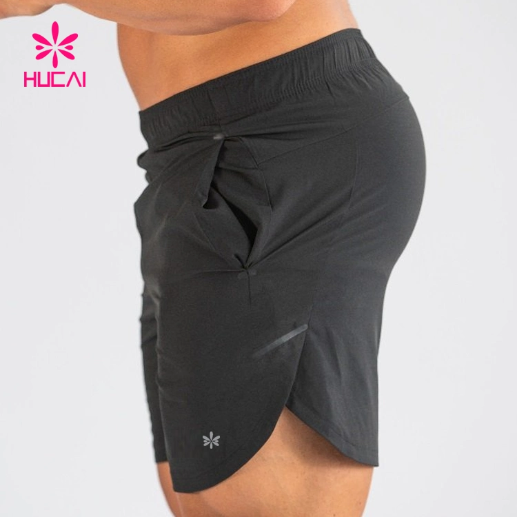 Wholesale Microfiber Mens Polyester Spandex Gym Shorts