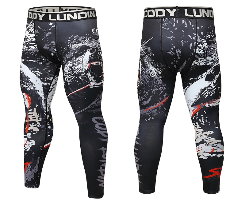 Cody Lundin Active Base Layer Training Wear Men Compression Running Leggings Compression Pants Men Base Layers Tights