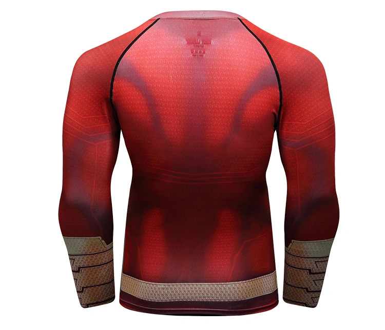Mens Gym Fitness Clothing Custom T-Shirt Superhero Compression T-Shirt