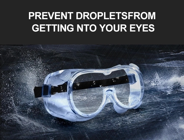 Protective Glasses PC Safety Protective Goggles with Elastic Tapes