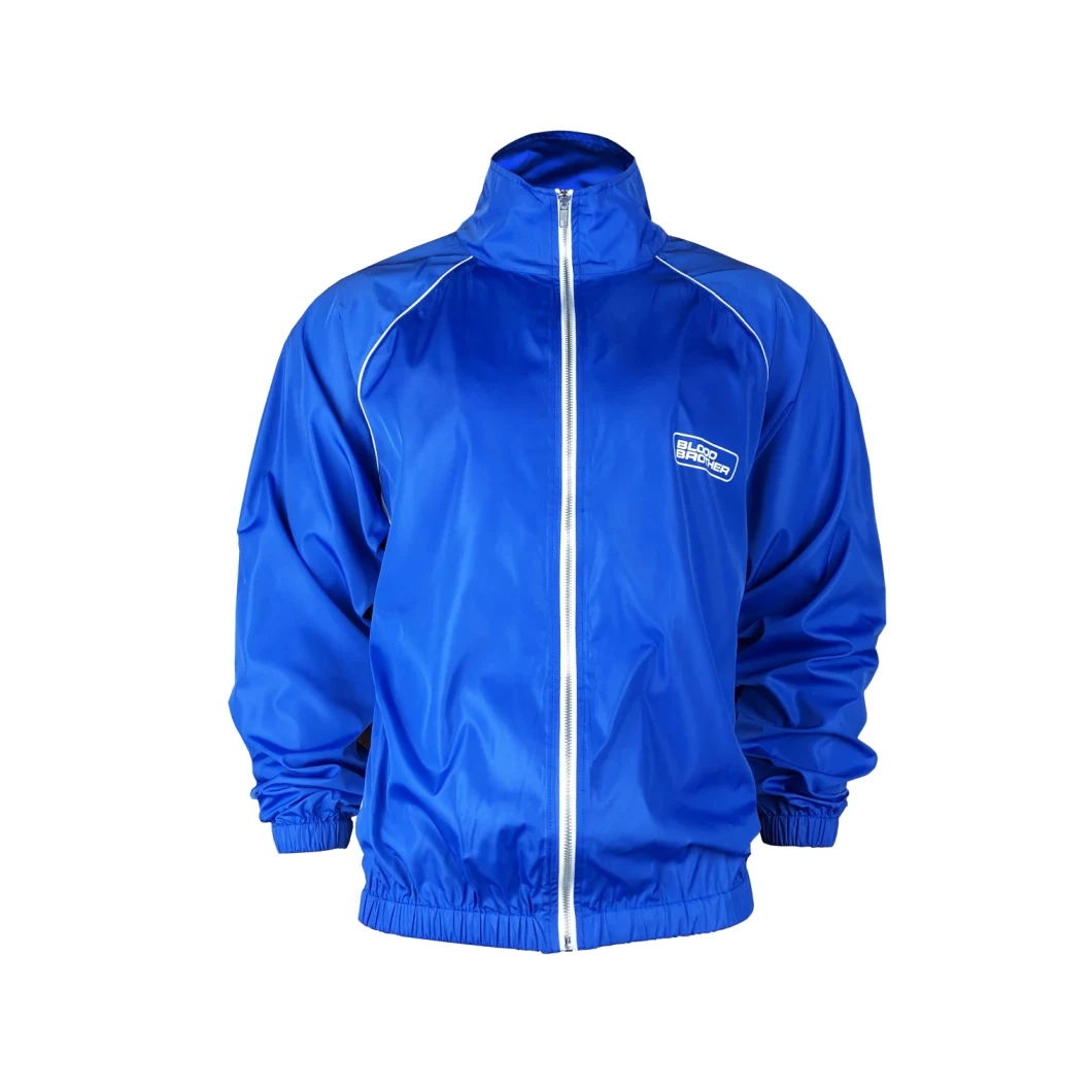 Cotton Blue Mens Fashion New Design Team Sportswear Uniform Wholesale Jacket