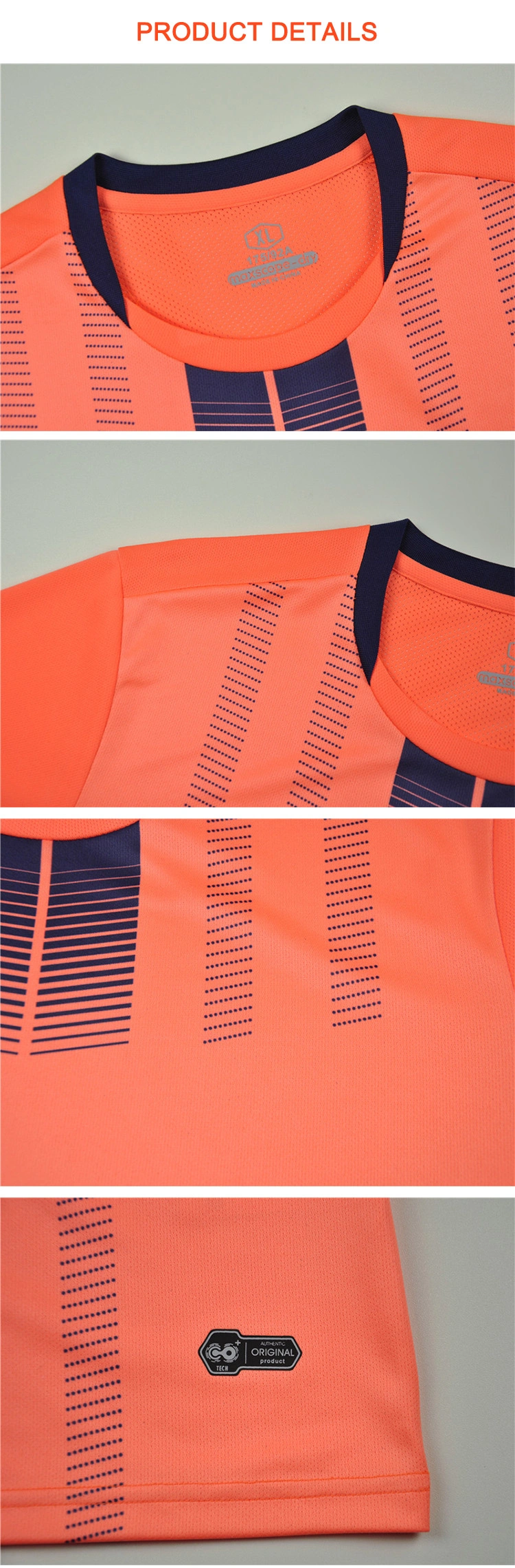 High Quality Sportswear Manufacturer Team Customized Soccer Jerseys for Men