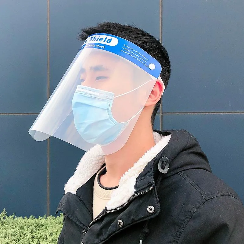 High Quality Transparent Face Shield Anti Fog Safety Visor Eye Face Cover Protective Mask Shields