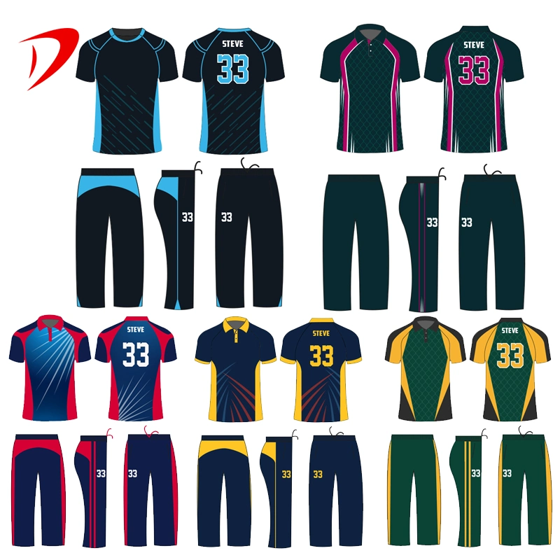Sublimation Custom Team Logo Design Cricket Professional Uniform Sportswear
