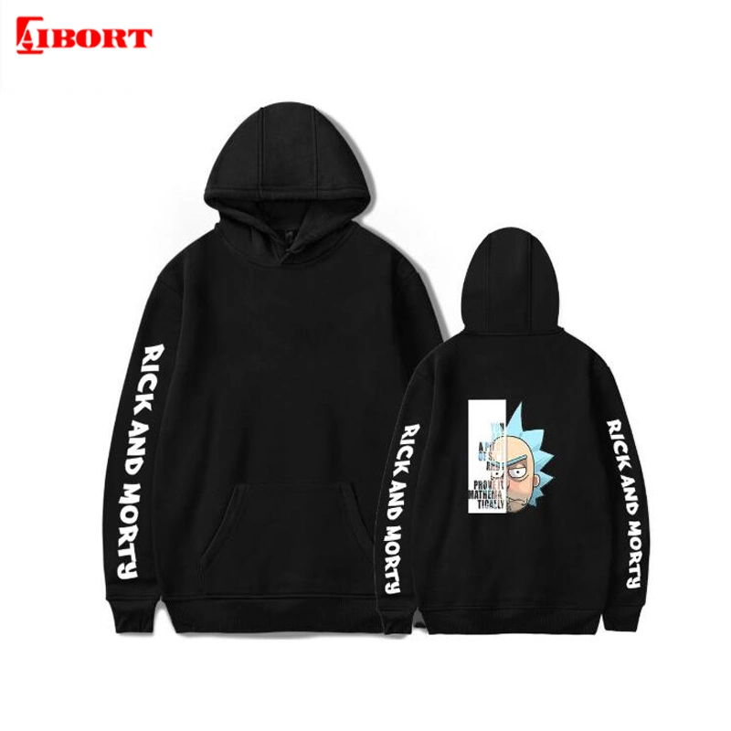 Aibort 65% Polyester 20% Cotton Pullover Hoodie with Custom Logo