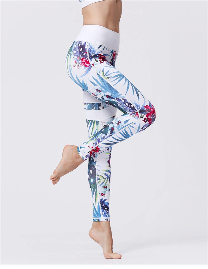 New Active Apparel Gym Wear Printed Sports Pants Fitness Women Yoga Leggings