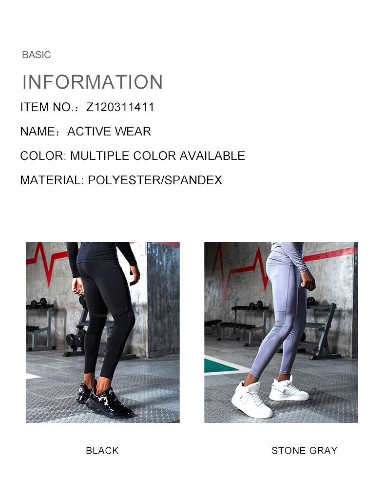 Men Running Gym Tight Compression Pants Active Wear