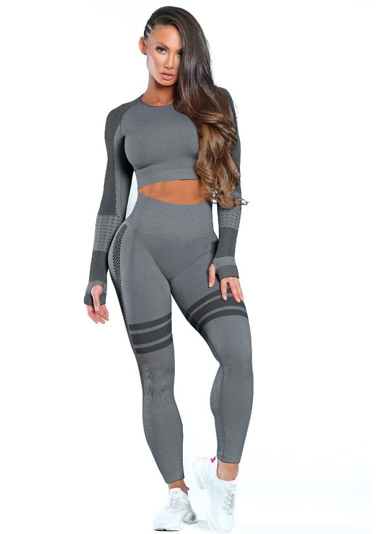 Ladies Sport Suit Sport Blouse Sportswear Sports Top Running Suits Active Suit Clothes Yoga Wear