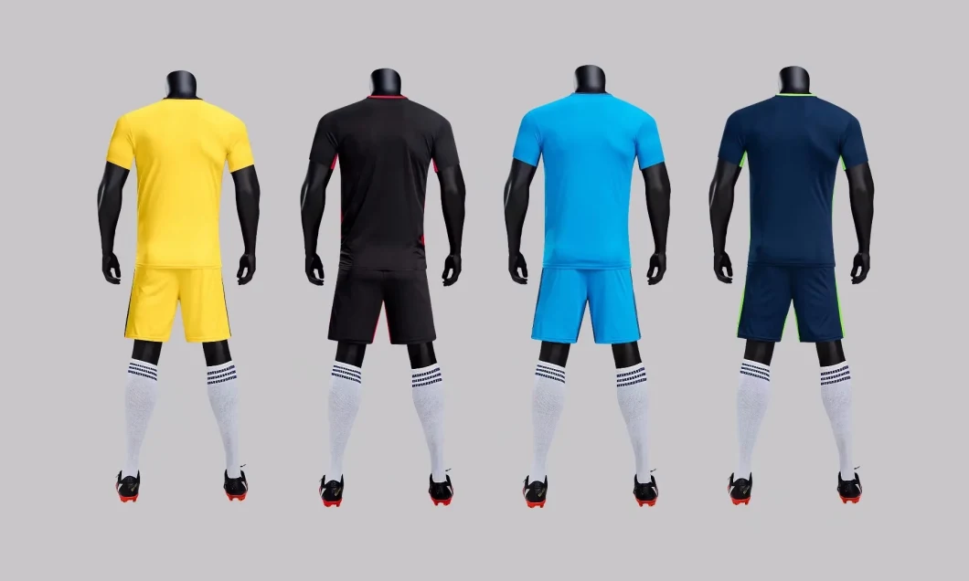 Football Jerseys Kids Adult Soccer Jerseys Set Blank Men Football Team Training Suits Breathable Soccer Clothes