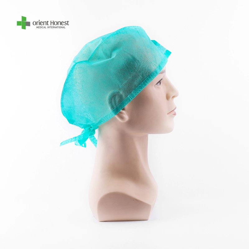 Disposable Bouffant Hair Cover Non Woven Head Cover Single Use Round Cap