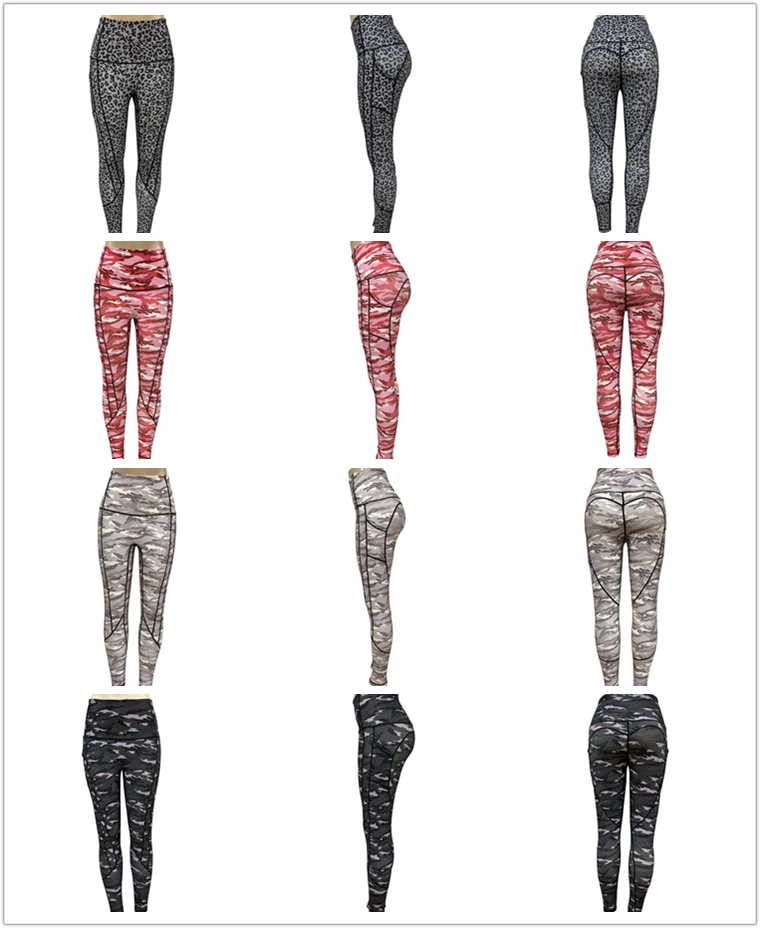 Women Butt Lift Yoga Pants Leopard Print Yoga Leggings Camo Leggings High Waisted Leggings for Women