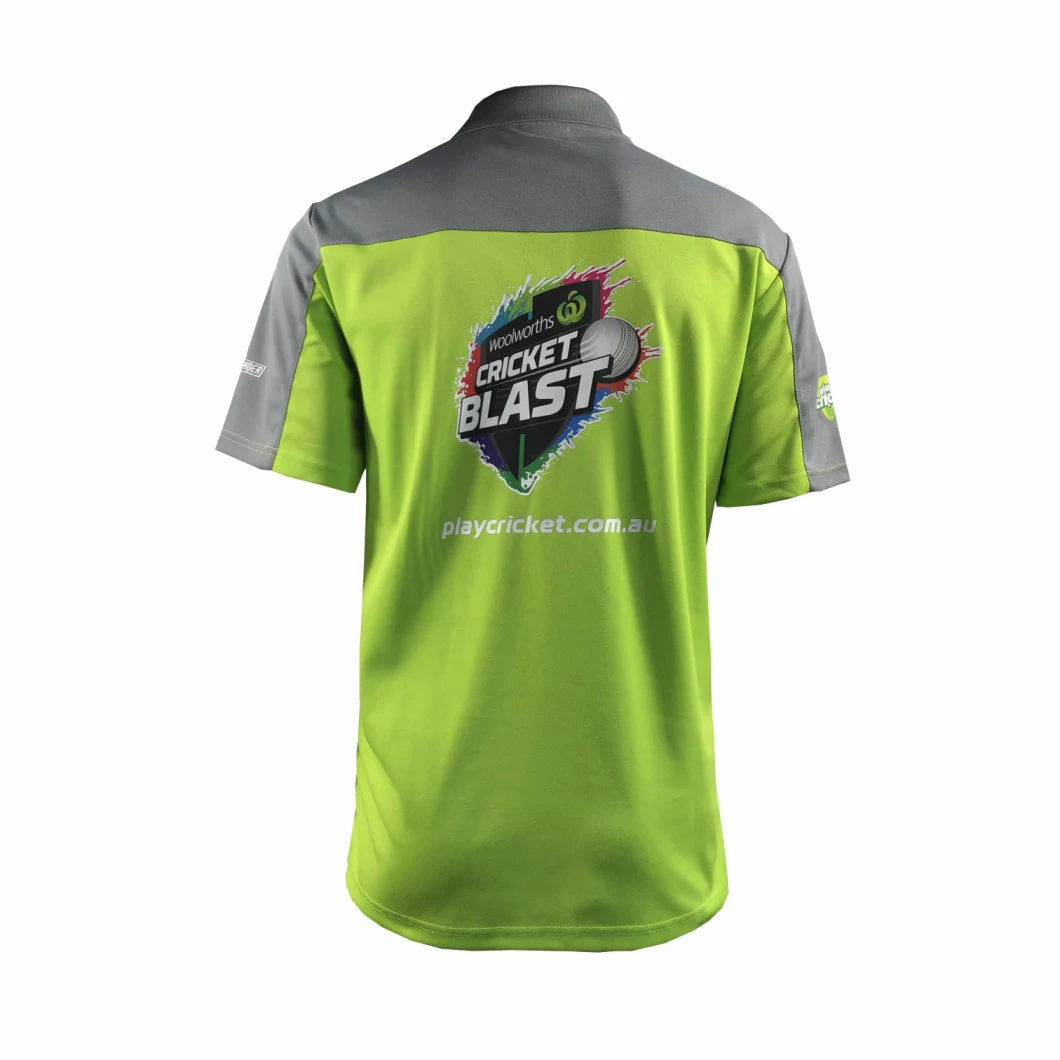 Sublimated Printing Polyester Mens New Design Team Sportswear Cricket Uniforms Wholesale Polo